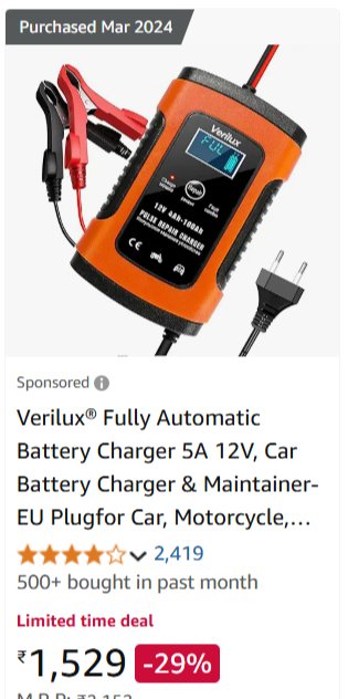 12v car battery charger