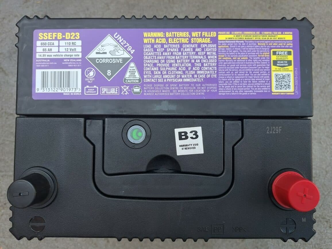 car battery specs cca ah voltage